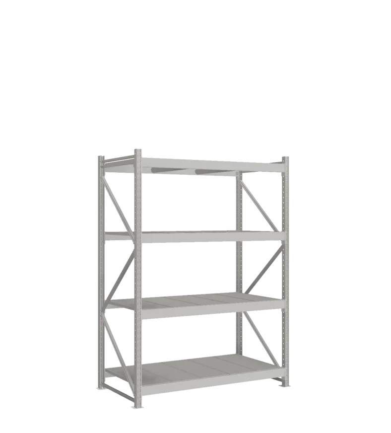 СТ-051 Стеллаж_2200/850/1500 полки цинк_4 яруса