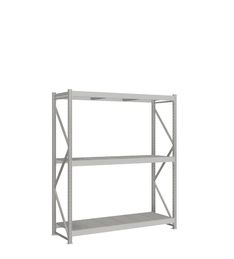 СТ-051 Стеллаж_2200/650/1800 полки цинк_3 яруса