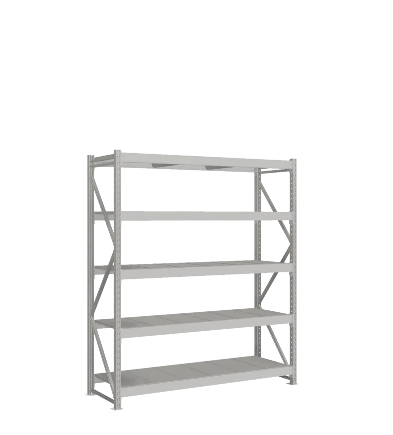 СТ-051 Стеллаж_2200/650/1800 полки цинк_5 ярусов