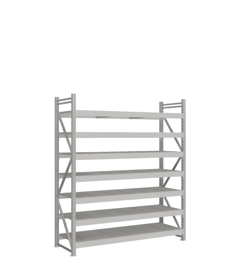 СТ-051 Стеллаж_2200/650/1800 полки цинк_7 ярусов