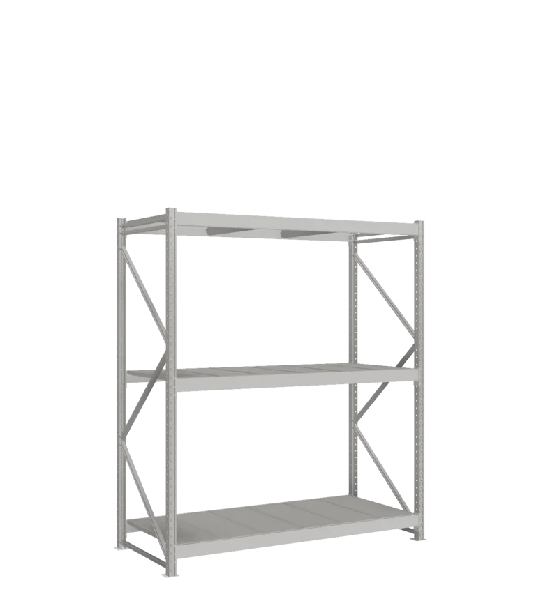 СТ-051 Стеллаж_2200/850/1800 полки цинк_3 яруса