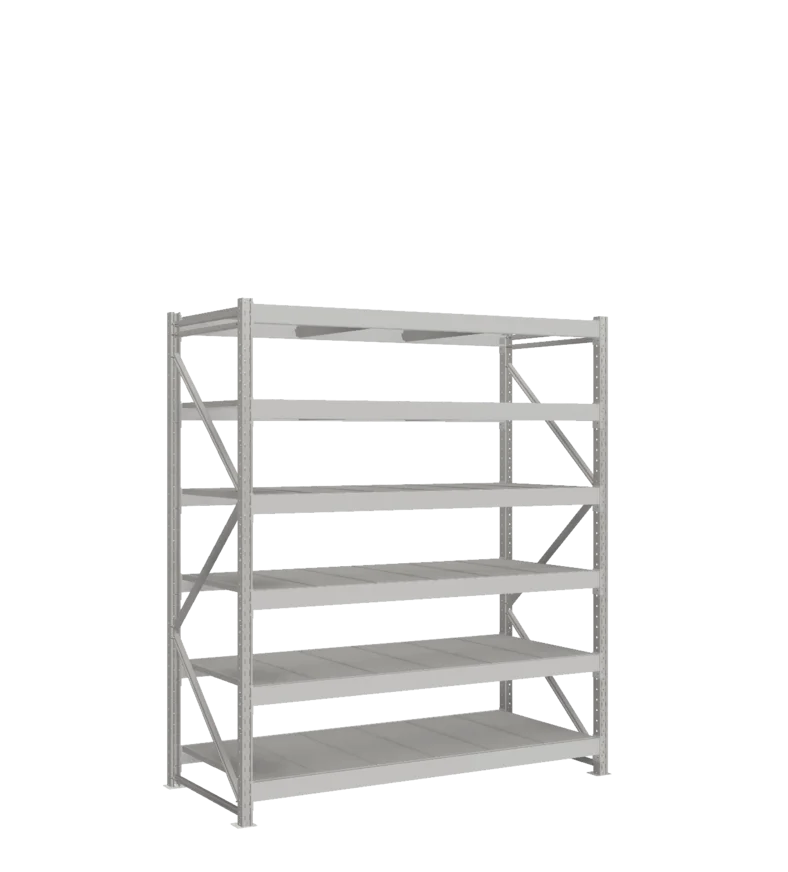 СТ-051 Стеллаж_2200/850/1800 полки цинк_6 ярусов