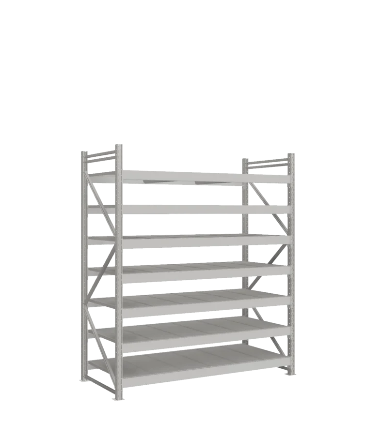 СТ-051 Стеллаж_2200/850/1800 полки цинк_7 ярусов