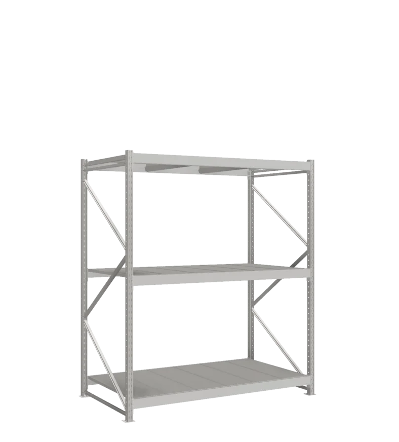 СТ-051 Стеллаж_2200/1050/1800 полки цинк_3 яруса