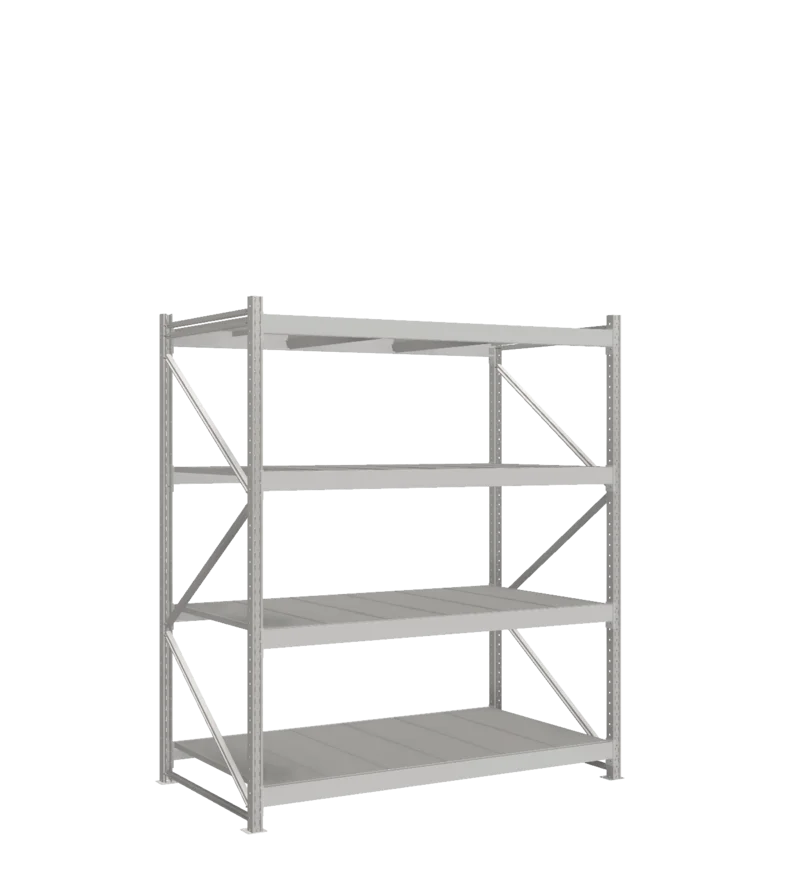 СТ-051 Стеллаж_2200/1050/1800 полки цинк_4 яруса