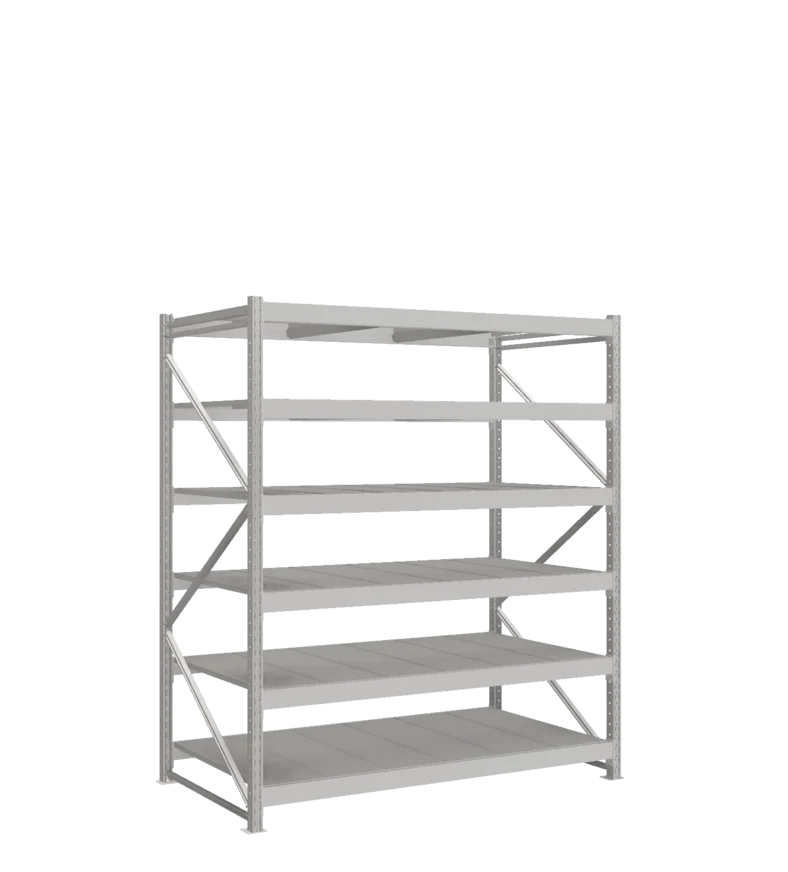 СТ-051 Стеллаж_2200/1050/1800 полки цинк_6 ярусов