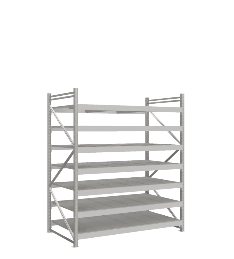 СТ-051 Стеллаж_2200/1050/1800 полки цинк_7 ярусов