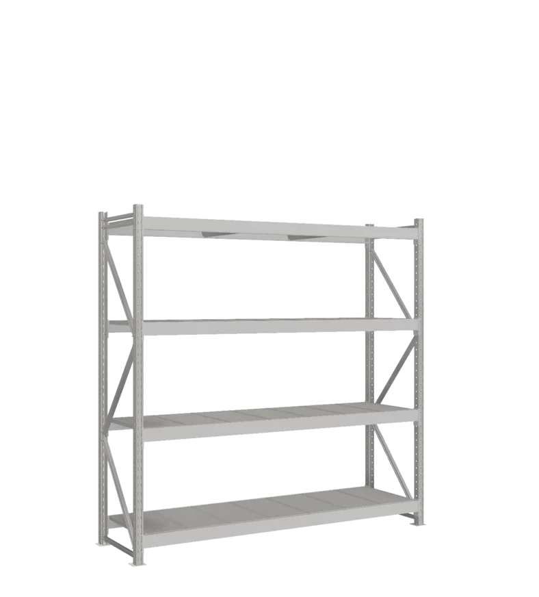СТ-051 Стеллаж_2200/650/2100 полки цинк_4 яруса