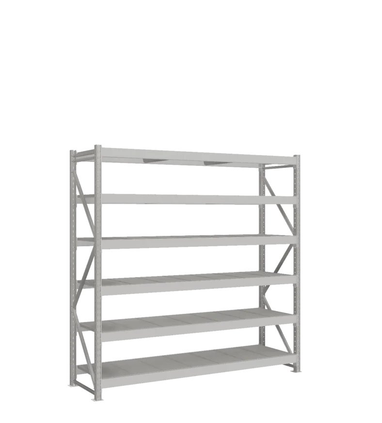 СТ-051 Стеллаж_2200/650/2100 полки цинк_6 ярусов