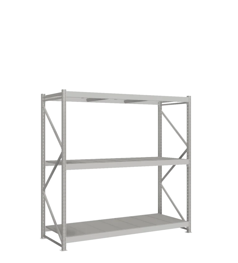 СТ-051 Стеллаж_2200/850/2100 полки цинк_3 яруса