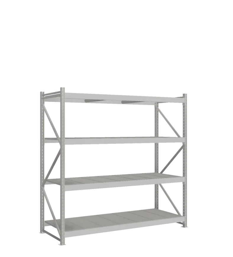 СТ-051 Стеллаж_2200/850/2100 полки цинк_4 яруса