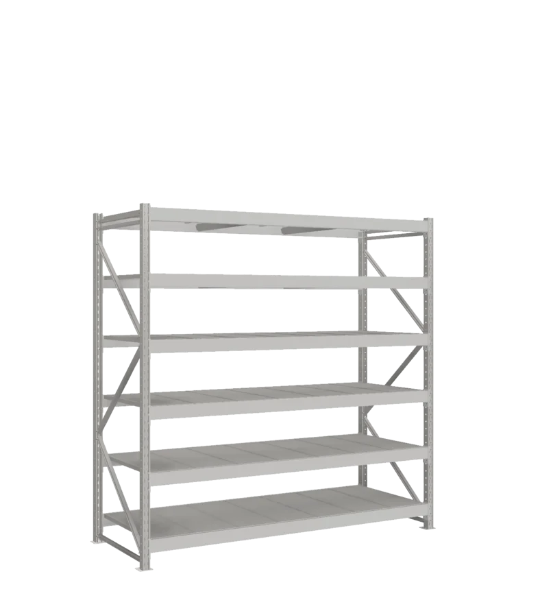 СТ-051 Стеллаж_2200/850/2100 полки цинк_6 ярусов