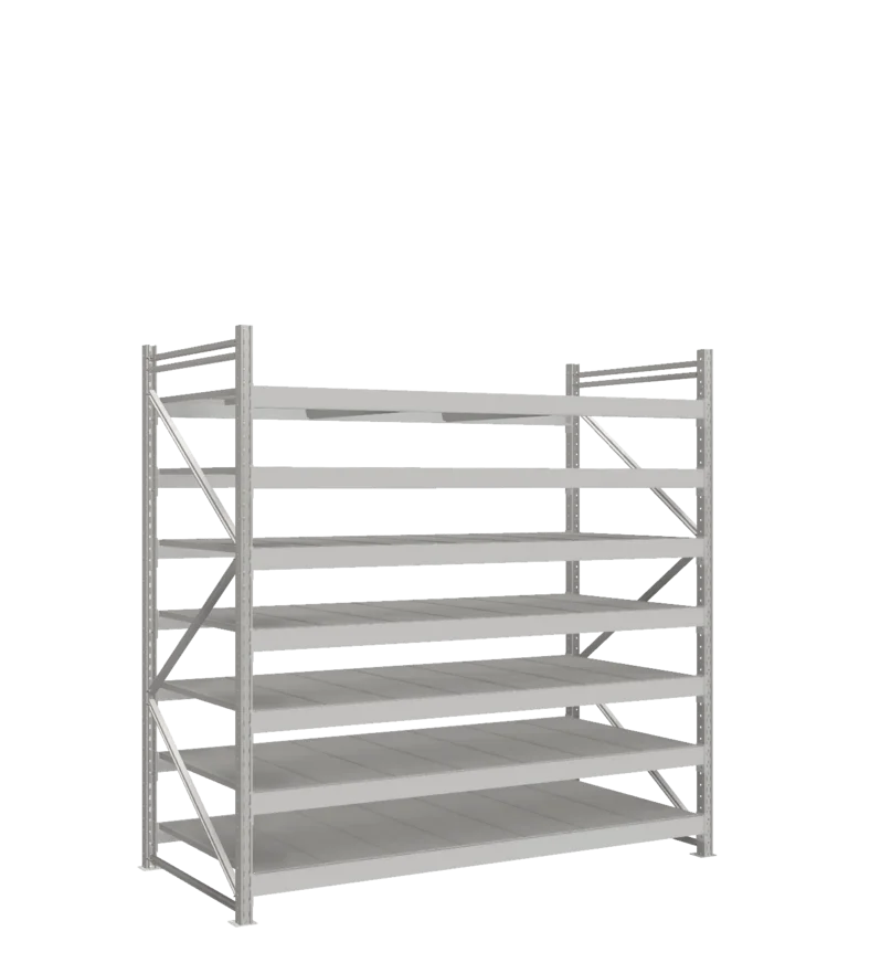 СТ-051 Стеллаж_2200/1050/2100 полки цинк_7 ярусов