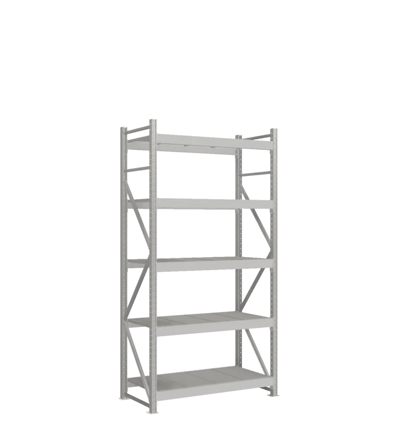 СТ-051 Стеллаж_2500/650/1200 полки цинк_5 ярусов