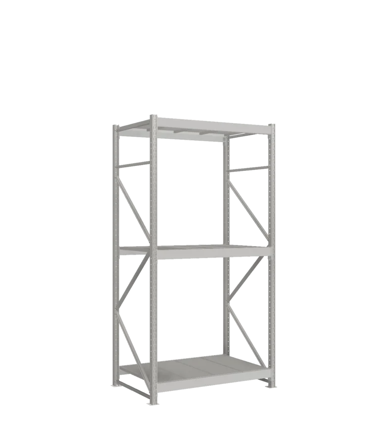 СТ-051 Стеллаж_2500/850/1200_3 яруса полки цинк