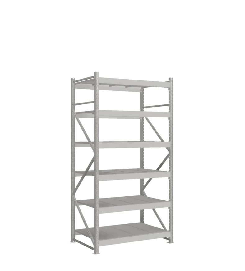 СТ-051 Стеллаж_2500/850/1200 полки цинк_6 ярусов