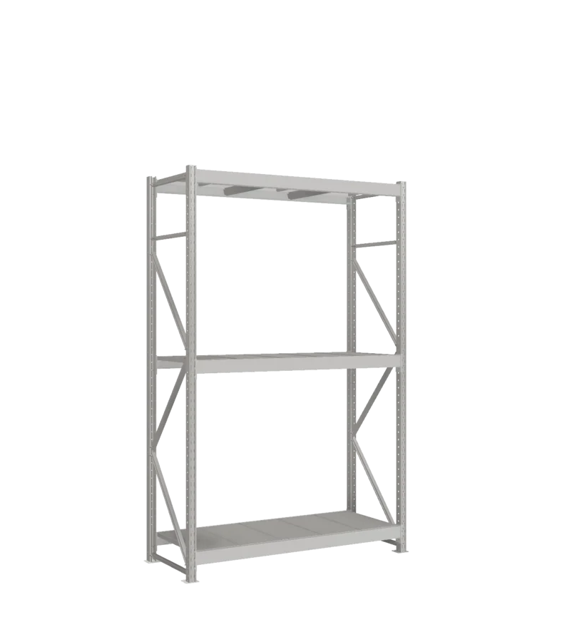 СТ-051 Стеллаж_2500/650/1500_3 яруса полки цинк