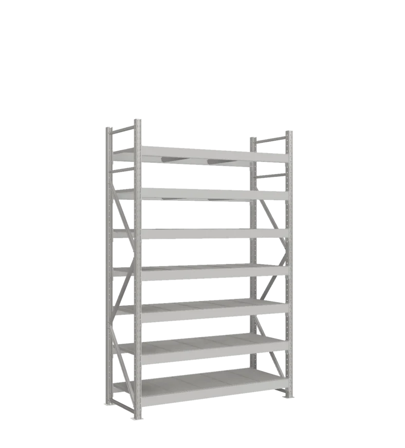 СТ-051 Стеллаж_2500/650/1500_7 ярусов полки цинк