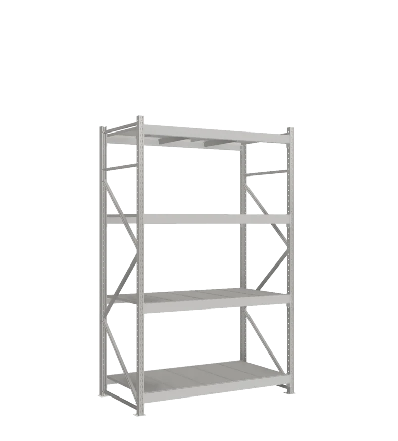 СТ-051 Стеллаж_2500/850/1500 полки цинк_4 яруса