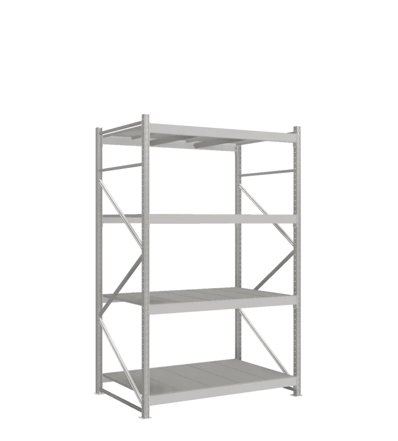 СТ-051 Стеллаж_2500/1050/1500 полки цинк_4 яруса