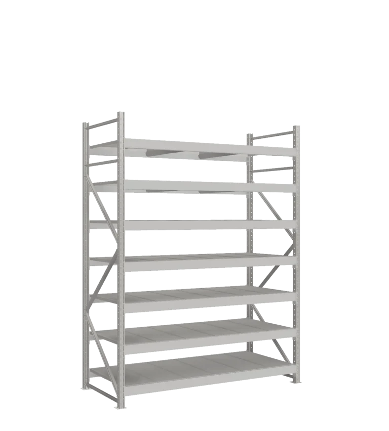 СТ-051 Стеллаж_2500/850/1800 полки цинк_7 ярусов