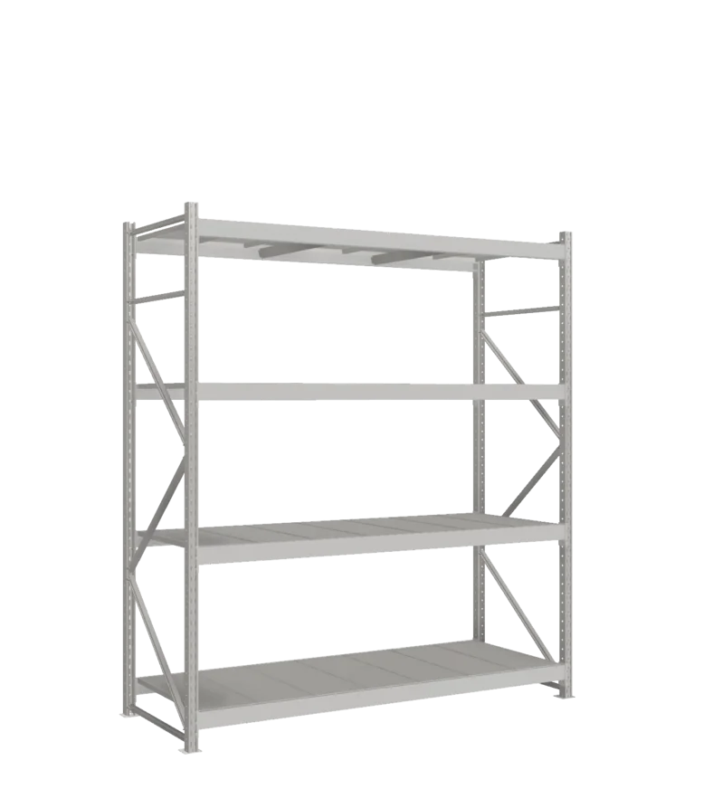 СТ-051 Стеллаж_2500/850/2100 полки цинк_4 яруса