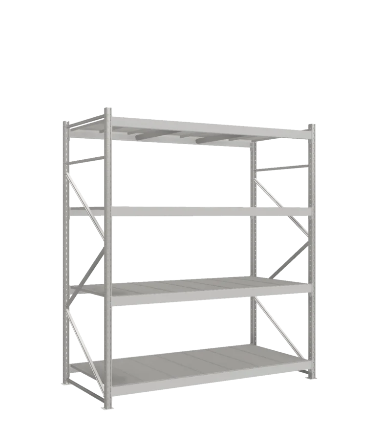 СТ-051 Стеллаж_2500/1050/2100 полки цинк_4 яруса