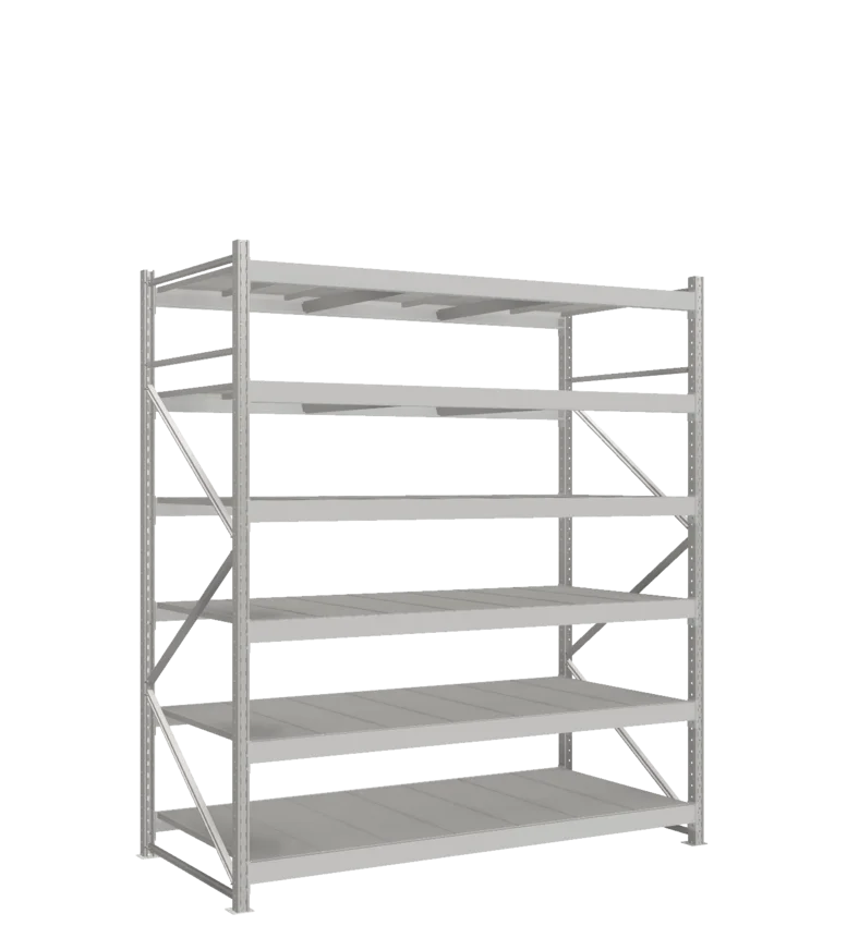 СТ-051 Стеллаж_2500/1050/2100 полки цинк_6 ярусов