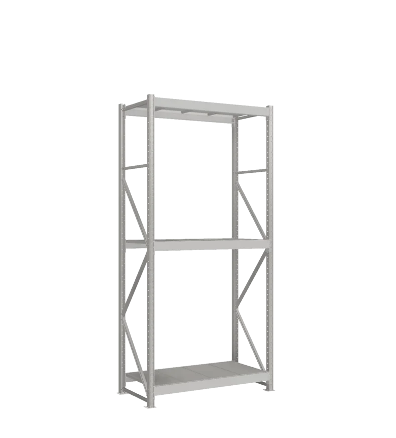 СТ-051 Стеллаж_2700/650/1200_3 яруса полки цинк