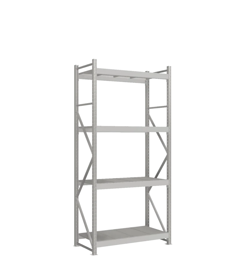 СТ-051 Стеллаж_2700/650/1200_4 яруса полки цинк