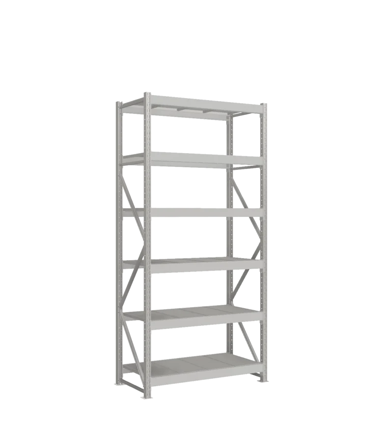 СТ-051 Стеллаж_2700/650/1200 полки цинк_6 ярусов