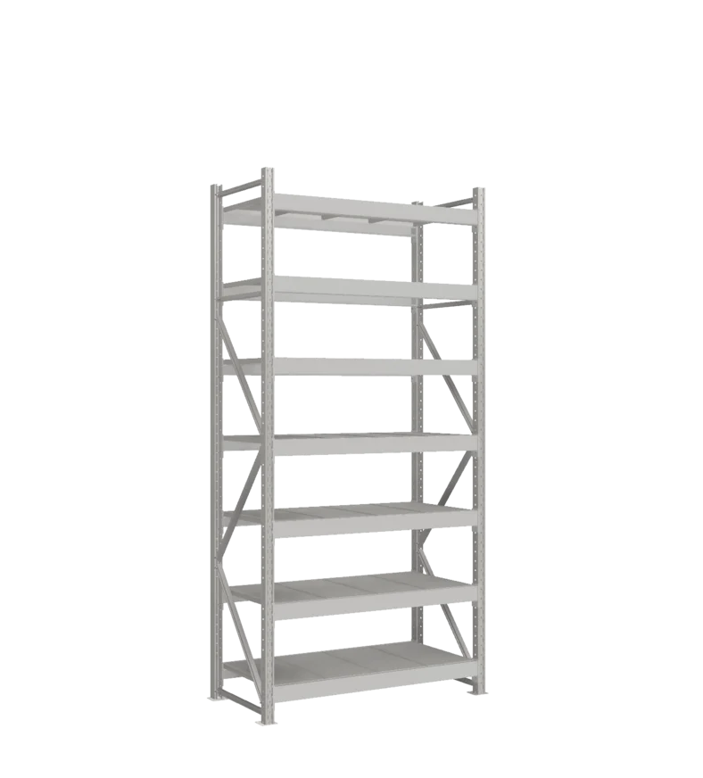 СТ-051 Стеллаж_2700/650/1200 полки цинк_7 ярусов