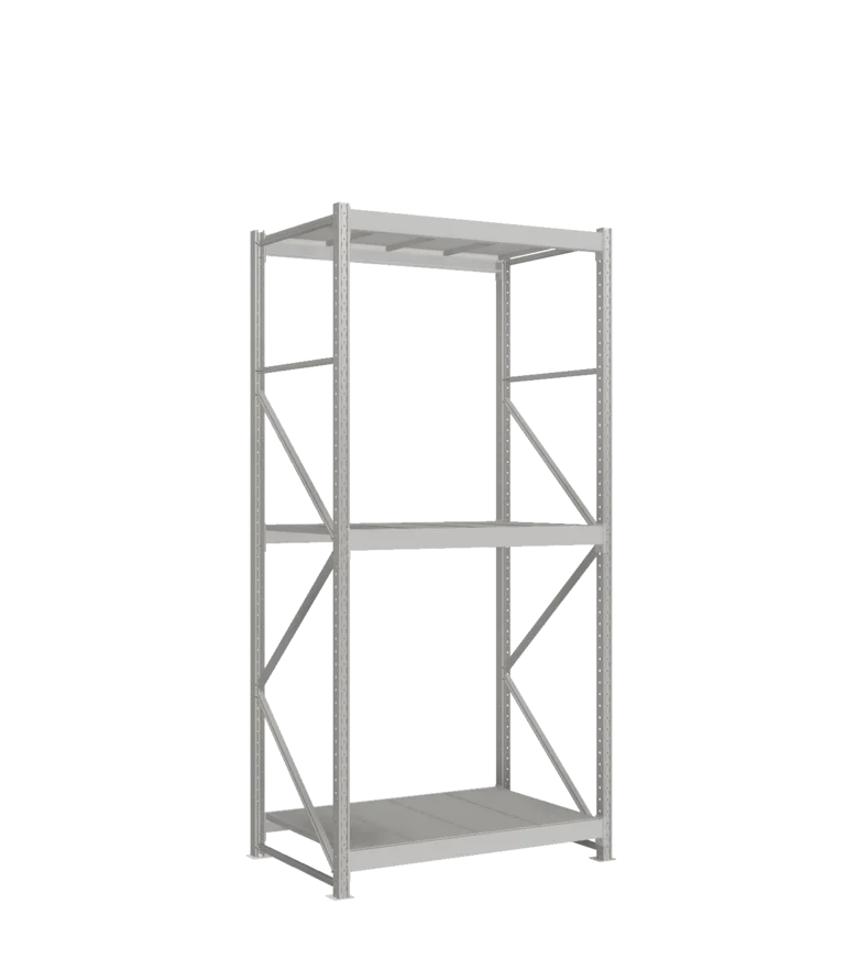 СТ-051 Стеллаж_2700/850/1200_3 яруса полки цинк