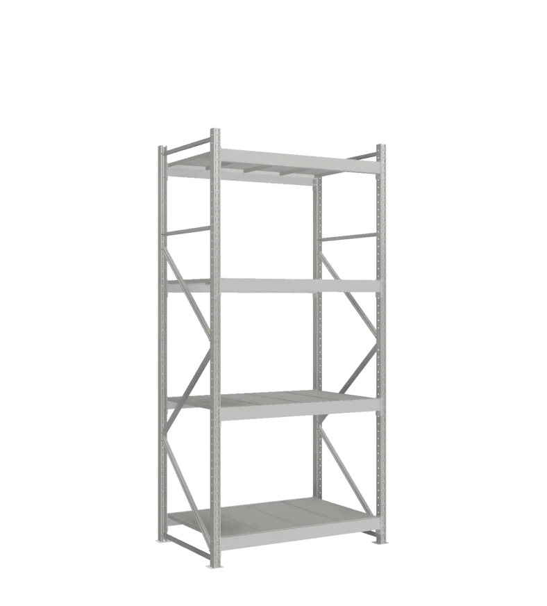 СТ-051 Стеллаж_2700/850/1200 полки цинк_4 яруса