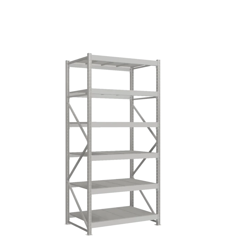 СТ-051 Стеллаж_2700/850/1200 полки цинк_6 ярусов