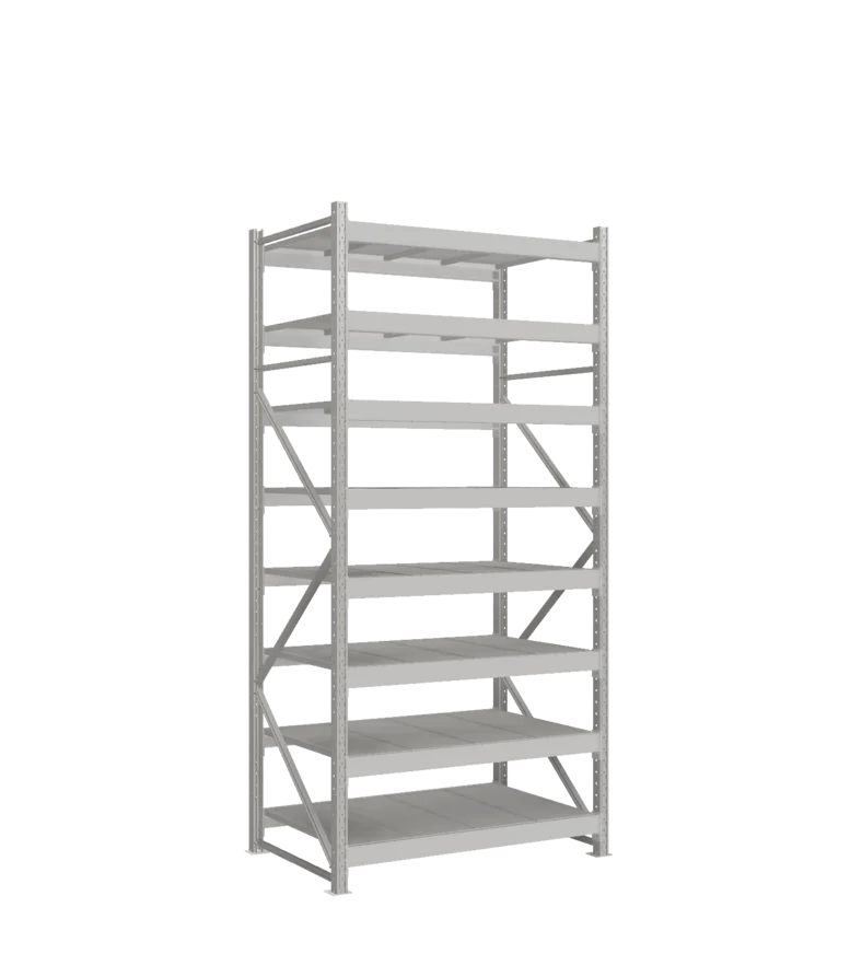СТ-051 Стеллаж_2700/850/1200 полки цинк_8 ярусов