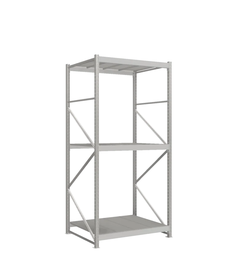 СТ-051 Стеллаж_2700/1050/1200_3 яруса полки цинк