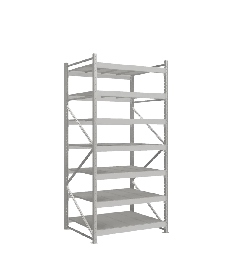 СТ-051 Стеллаж_2700/1050/1200 полки цинк_7 ярусов