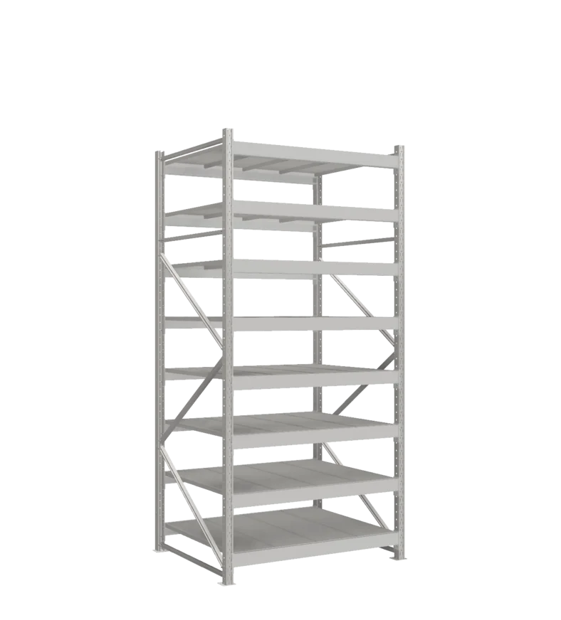 СТ-051 Стеллаж_2700/1050/1200 полки цинк_8 ярусов