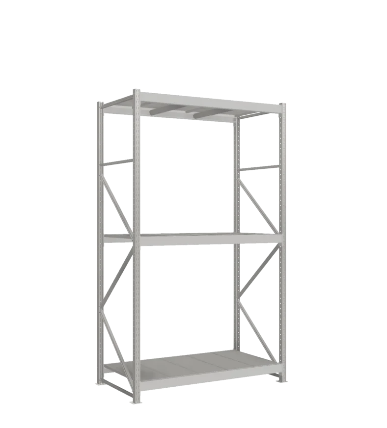 СТ-051 Стеллаж_2700/850/1500_3 яруса полки цинк