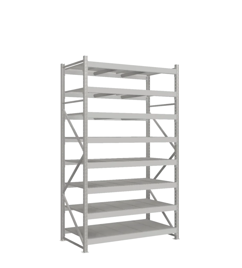 СТ-051 Стеллаж_2700/850/1500 полки цинк_8 ярусов