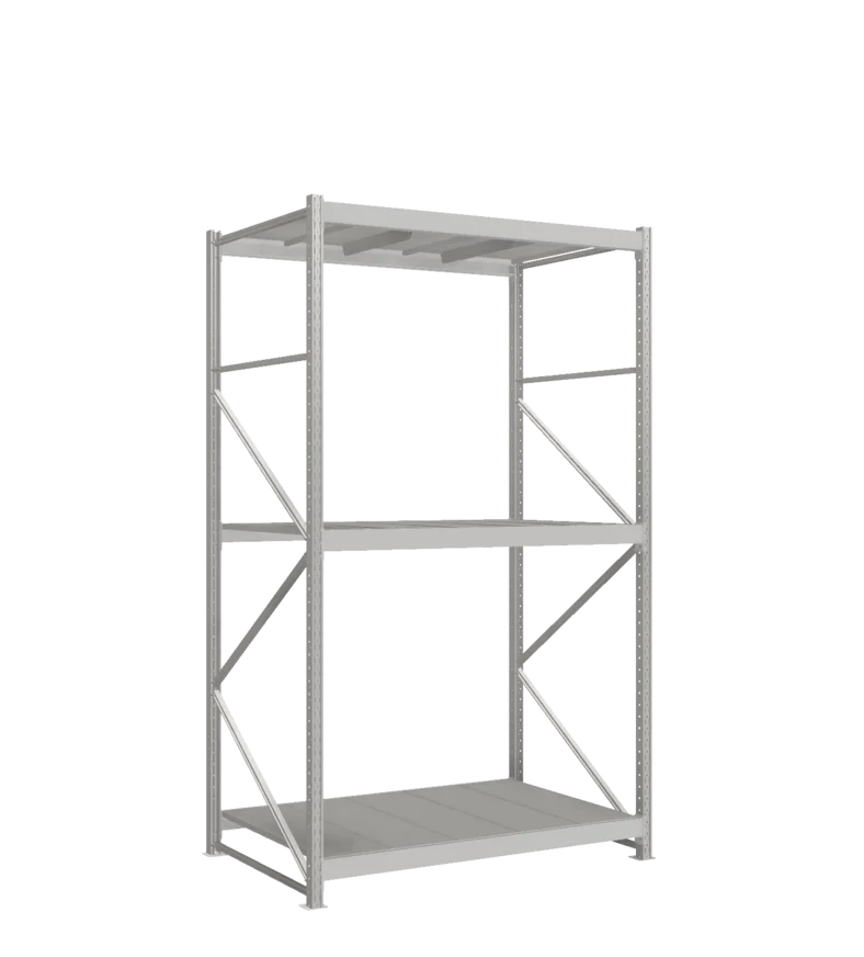 СТ-051 Стеллаж_2700/1050/1500 полки цинк_3 яруса