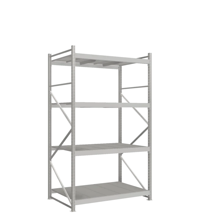 СТ-051 Стеллаж_2700/1050/1500 полки цинк_4 яруса