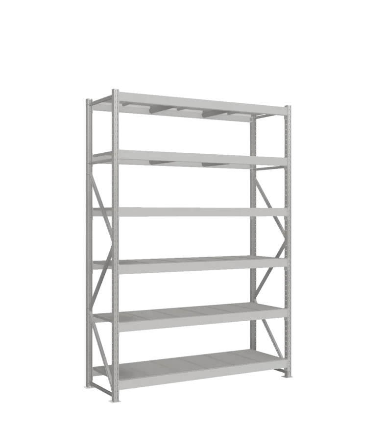 СТ-051 Стеллаж_2700/650/1800 полки цинк_6 ярусов