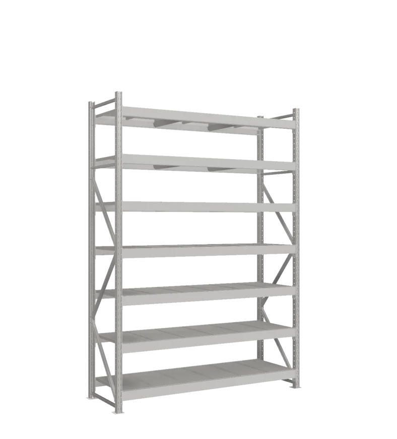 СТ-051 Стеллаж_2700/650/1800 полки цинк_7 ярусов