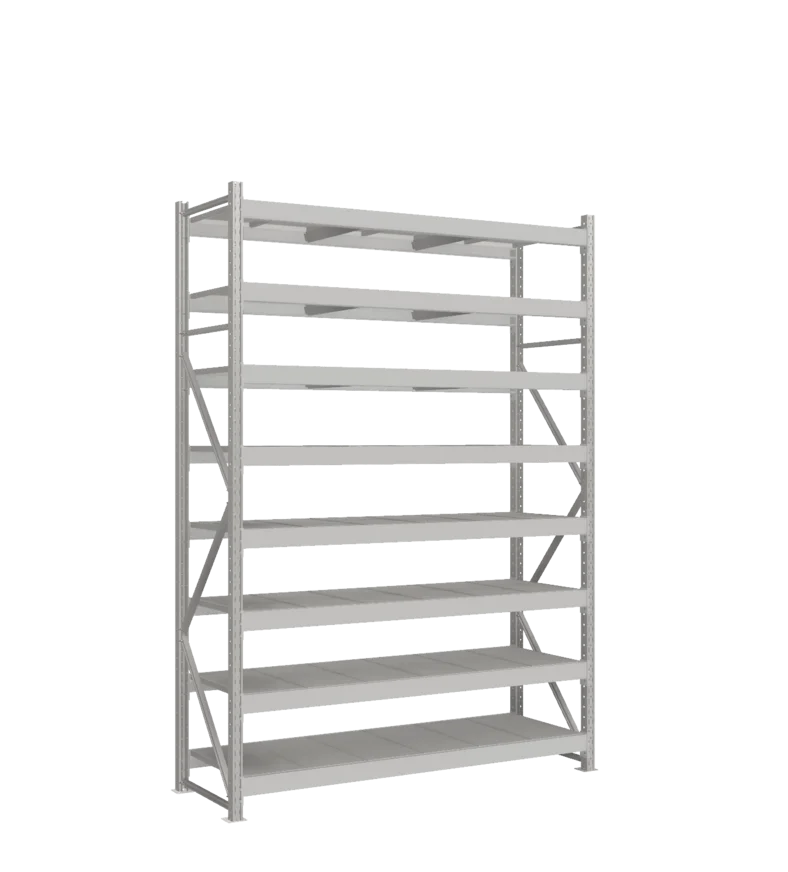СТ-051 Стеллаж_2700/650/1800 полки цинк_8 ярусов