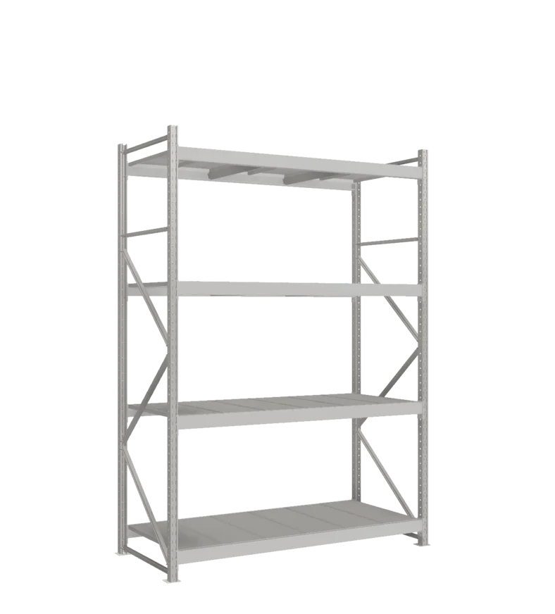 СТ-051 Стеллаж_2700/850/1800 полки цинк_4 яруса