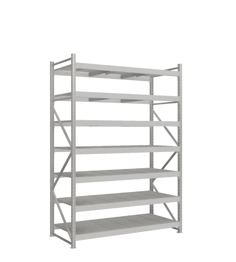 СТ-051 Стеллаж_2700/850/1800 полки цинк_7 ярусов