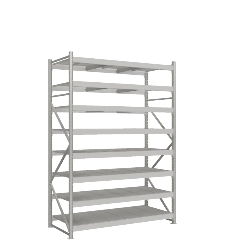 СТ-051 Стеллаж_2700/850/1800 полки цинк_8 ярусов