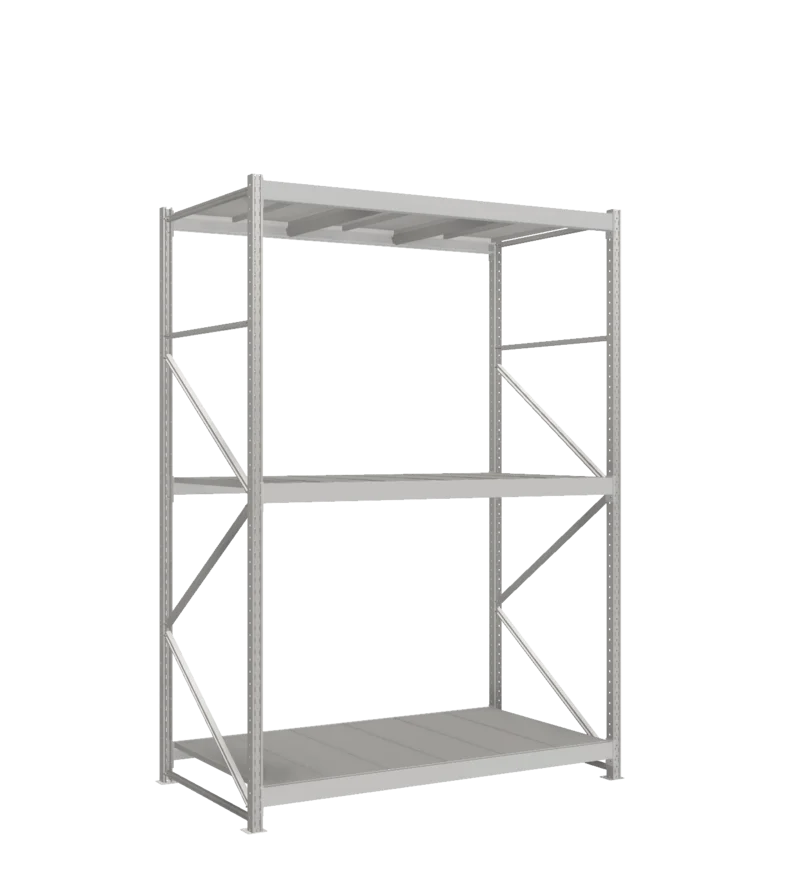 СТ-051 Стеллаж_2700/1050/1800 полки цинк_3 яруса